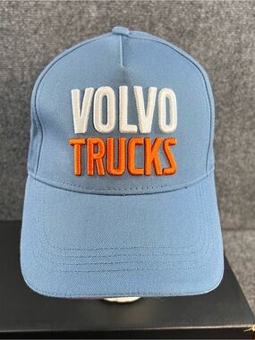 NEW! VOLVO TRUCKS Strapback Men's Hat/Cap Skyway Blue Embroidered Official Merch